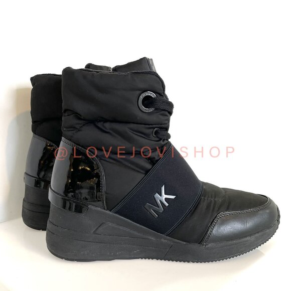 Athleisure | Michael Kors Shay Sneaker Boot "Blacked Out" Nylon | Winter Utility - Picture 2 of 11